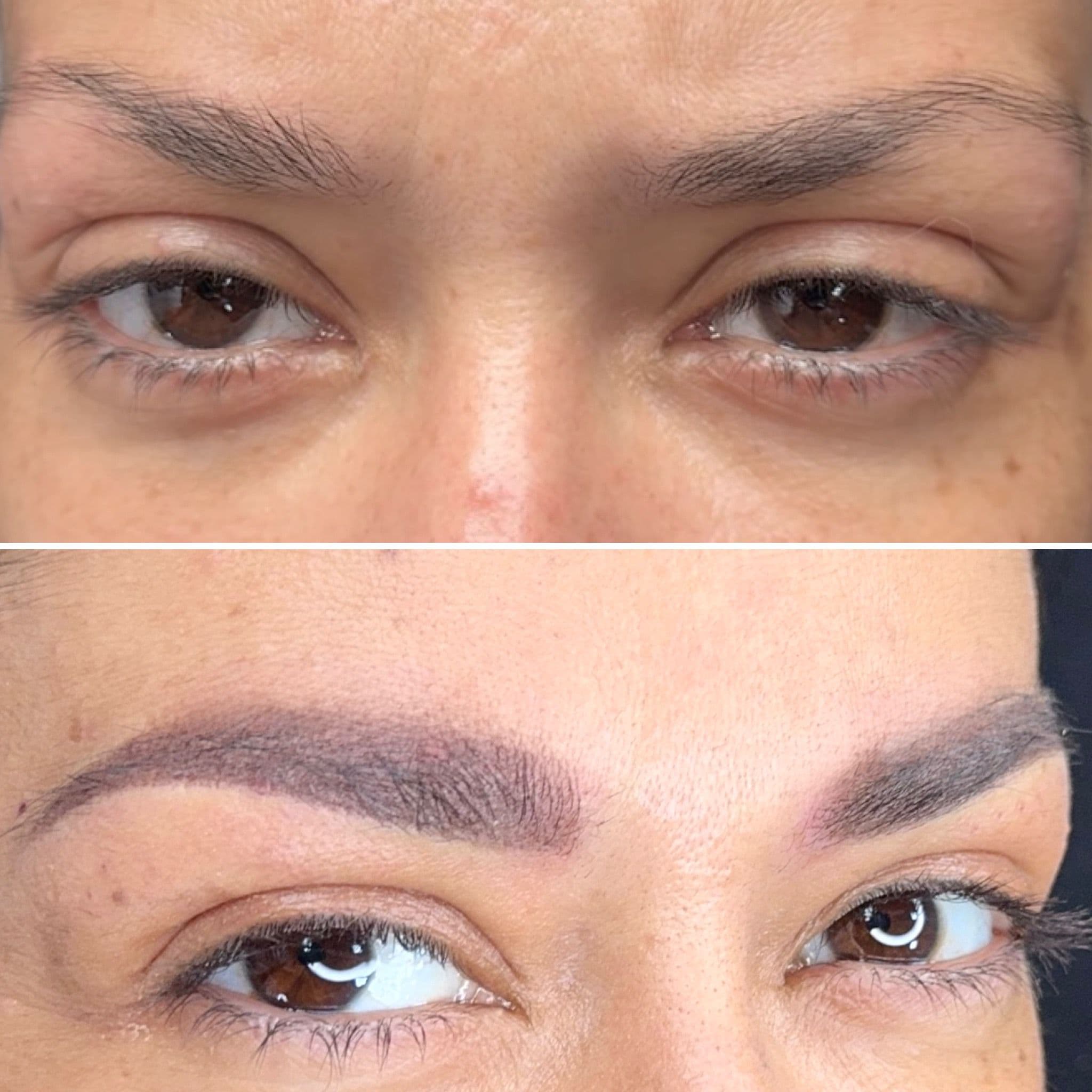 Microblading result - natural hair strokes
